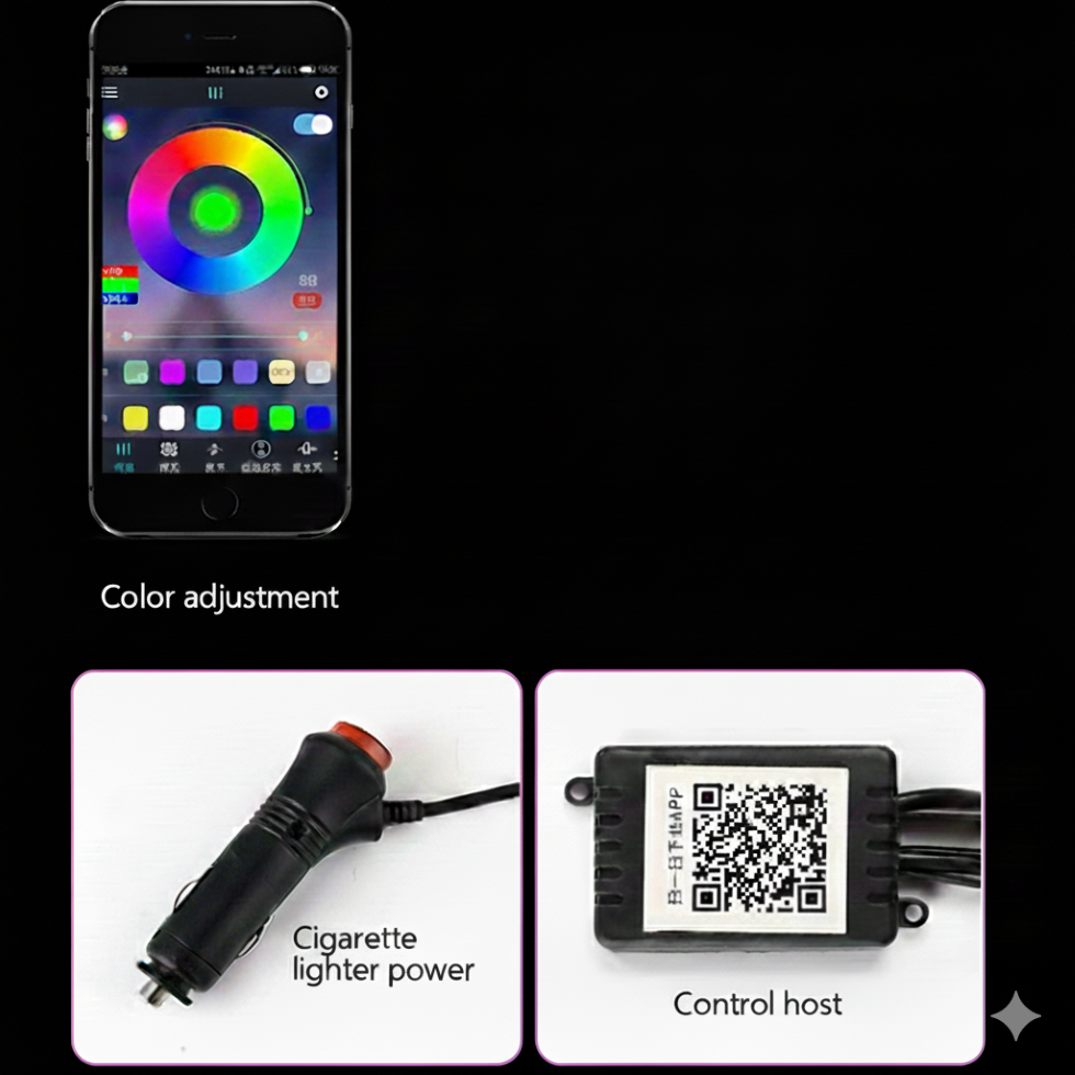 Car Fiber Optic Ambient Light